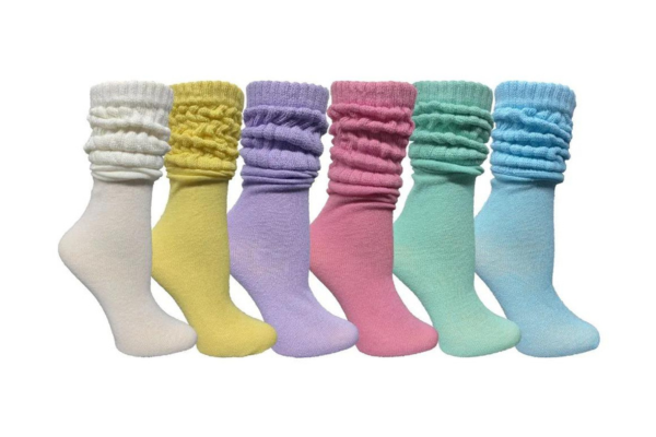 6 Pairs Yacht & Smith Women's Slouch Socks Size 9-11